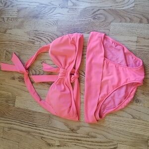 (M) Neon Two Piece Bikini Swimsuit Beach Vacation Pool Tan Girlhoodcore